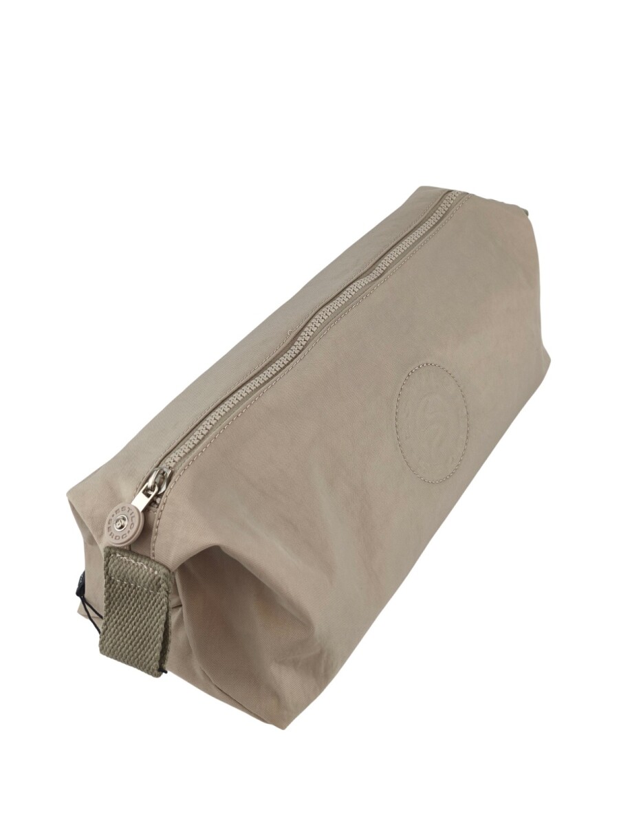 Neceser Premium de Tafeta Amasada - Beige 