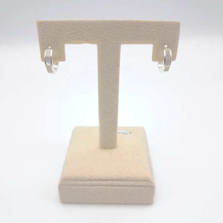 Aros de Plata 92 con Nácar Diámetro 1.3 cm