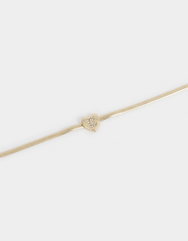 Pulseras Flexibles De inicial Pulsera Flexible De Inicial "b" - Dorado