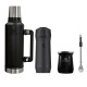 Set Stanley termo de 1.4 lt + mate + bombilla + Yerbera Negro