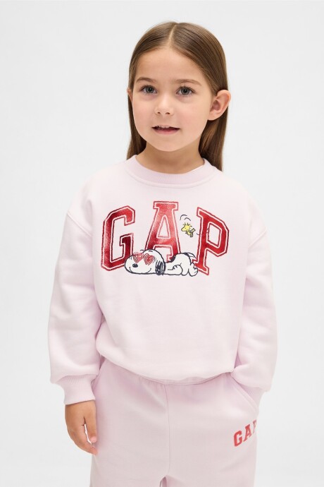 Buzo Deportivo Snoopy Toddler Niña Pink Dogwood