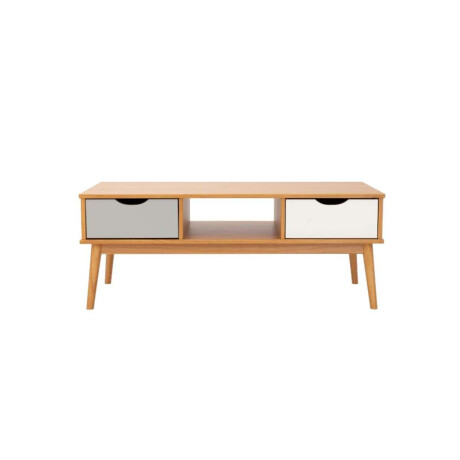Mesa de Living Nordica Roble/Gris claro/Blanco