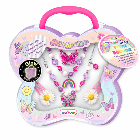 Kit Pequeña Boutique de Moda Belleza Niña c/ Bijou y Estuche Mariposa