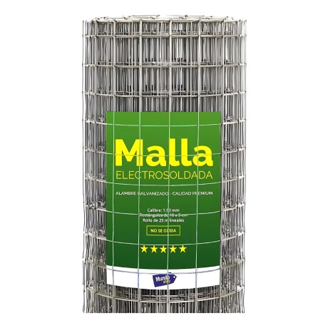 Tejido Malla Electrosoldada Rollo 1.20 Mts Con Detalles Gris
