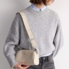 Bandolera Hazel en efecto cuero Natural