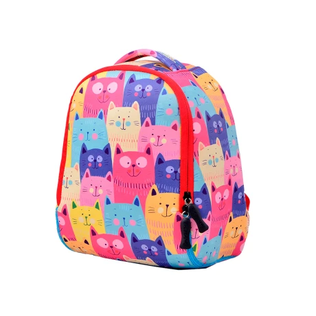 Mochila Infantil Neopreno Brio Niños Niñas Escolares - Gatos Mochila Infantil Neopreno Brio Niños Niñas Escolares - Gatos