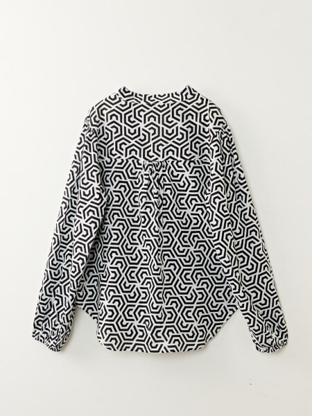 Camisa estampa Geometrica Negro