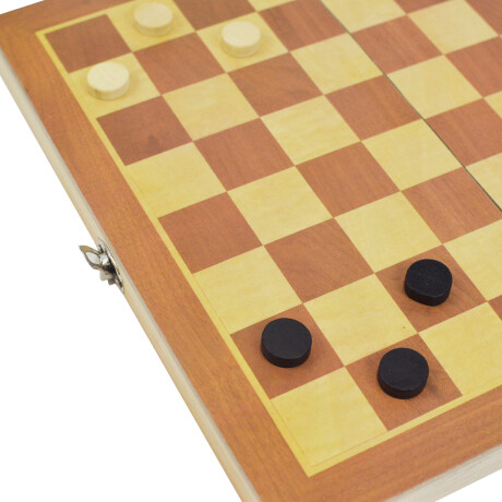 Juego ajedrez y backgammon en madera Sc