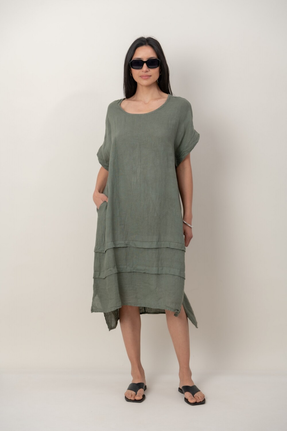 VESTIDO ENKI Verde Seco