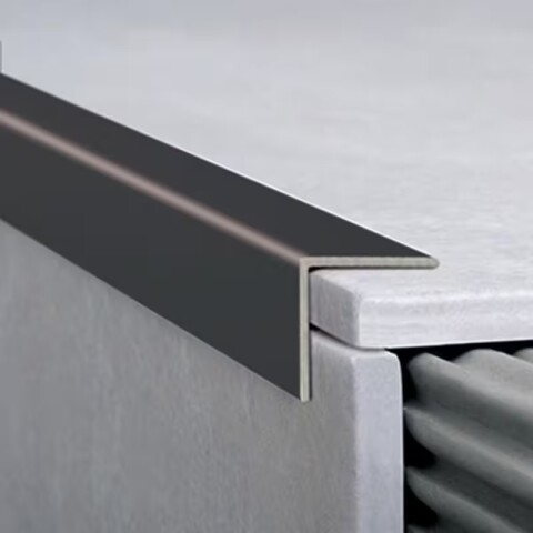 Aluminio tapacanto 16x16mm 2.5mt negro mate Aluminio Tapacanto 16x16mm 2.5mt Negro Mate