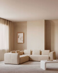 Sofá rinconero Blok 4 plazas beige 290 x 290 cm Sofá rinconero Blok 4 plazas beige 290 x 290 cm