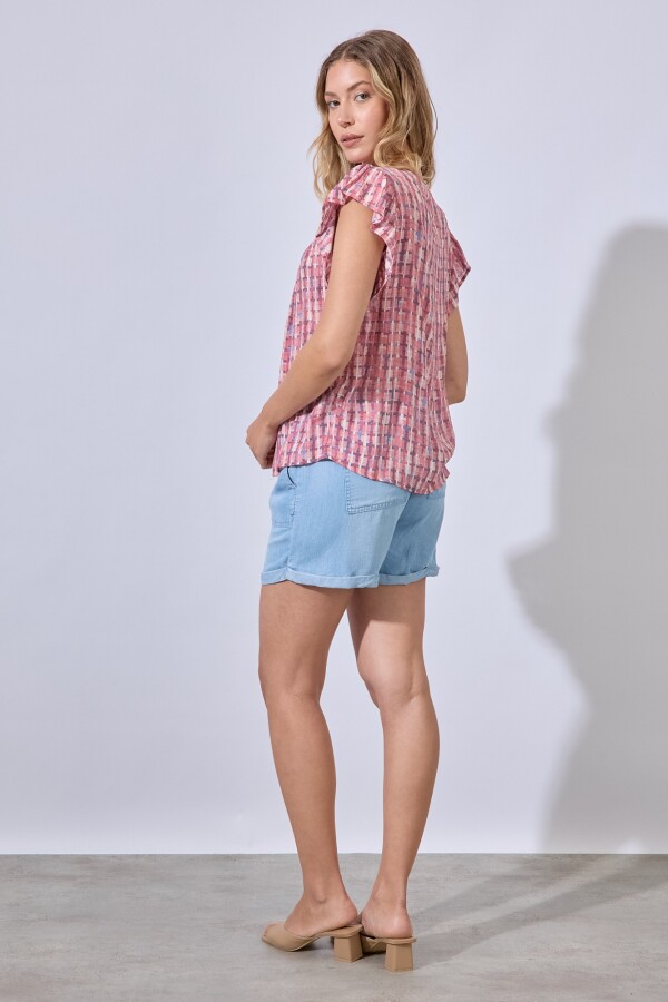 Blusa Puntilla ROJO/MULTI