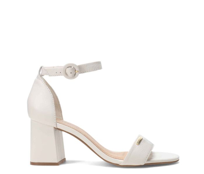 Sandalia alta c/pulsera Offwhite