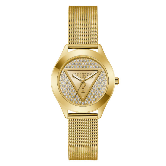 Reloj GUESS GLITZ PLAQUE Acero Dorado Esfera 34mm 0