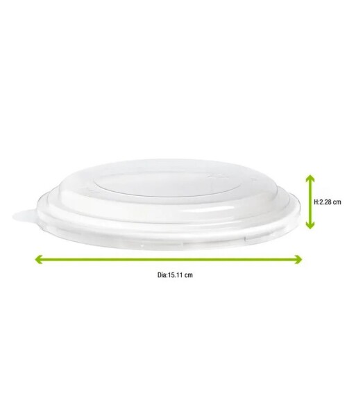 Tapa plastica para bowl 700 ml TRANSPARENTE