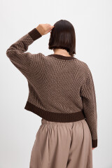 Cardigan Libre Marron/Vison
