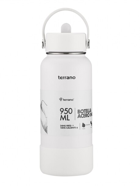Botella Térmica con Pico 950mL. Blanco