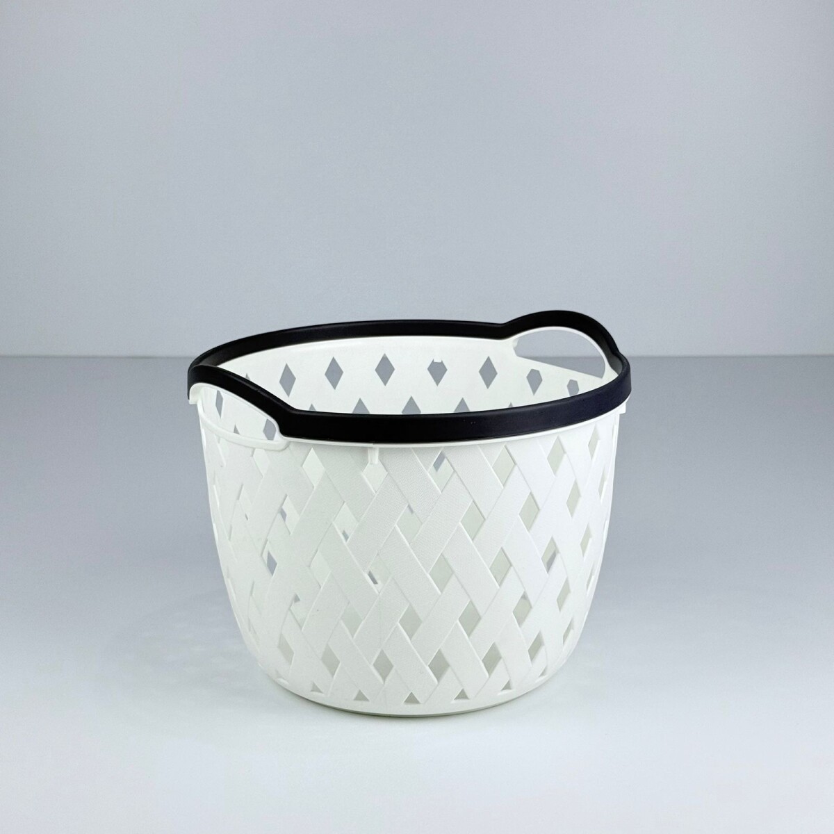 Canasto Organizador Multiuso Circular M– Blanco 