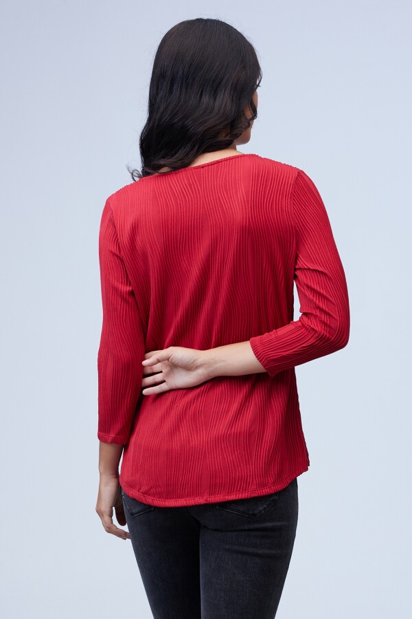 Blusa Zip ROJO