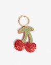 Llavero Strass Llavero Y Charm De Cerezas Con Strass - Combinacion Bicolor