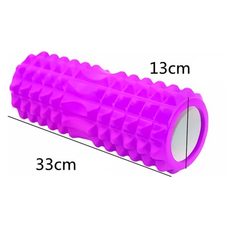 Rolo Pilates Yoga Rodillo Sensitivo 33cm Masajeador Negro