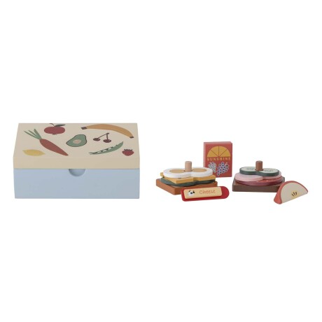 SET LUNCHBOX MDF NATURAL-BEIGE THYRA KIDS