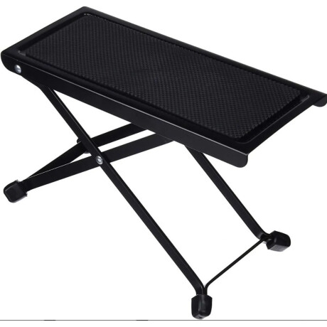 Banquito Banco Apoya Pie Para Guitarra Metalico Musica Negro