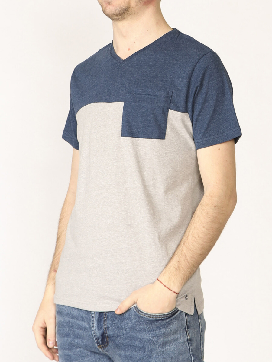 T-shirts Navigator - Azul Osc/gris 