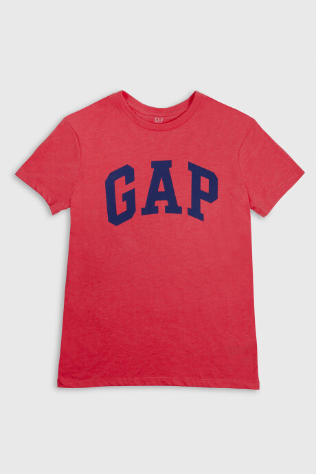 Remera Logo Gap Manga Corta Hombre Hula Red