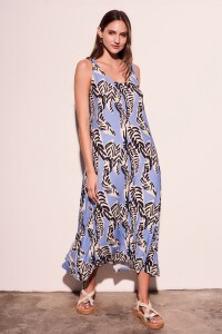 Vestido Print Celeste