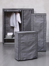 Armario DAMHUS 149x174 tela gris oscuro Armario DAMHUS 149x174 tela gris oscuro