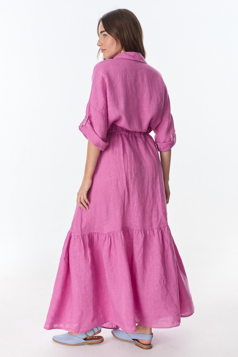Vestido Camisero Vitta Fucsia