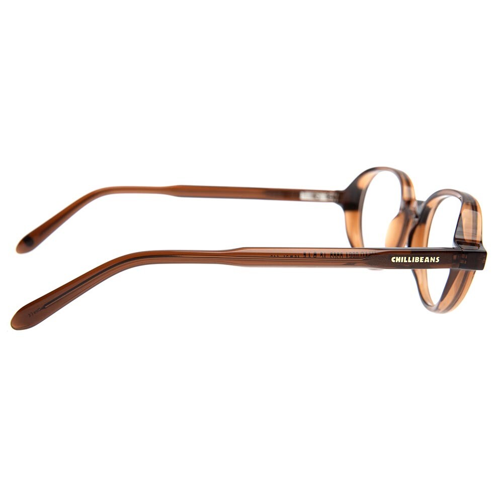 Lentes De Vista Acetato Color Vibes Redondo Marrón/Marrón