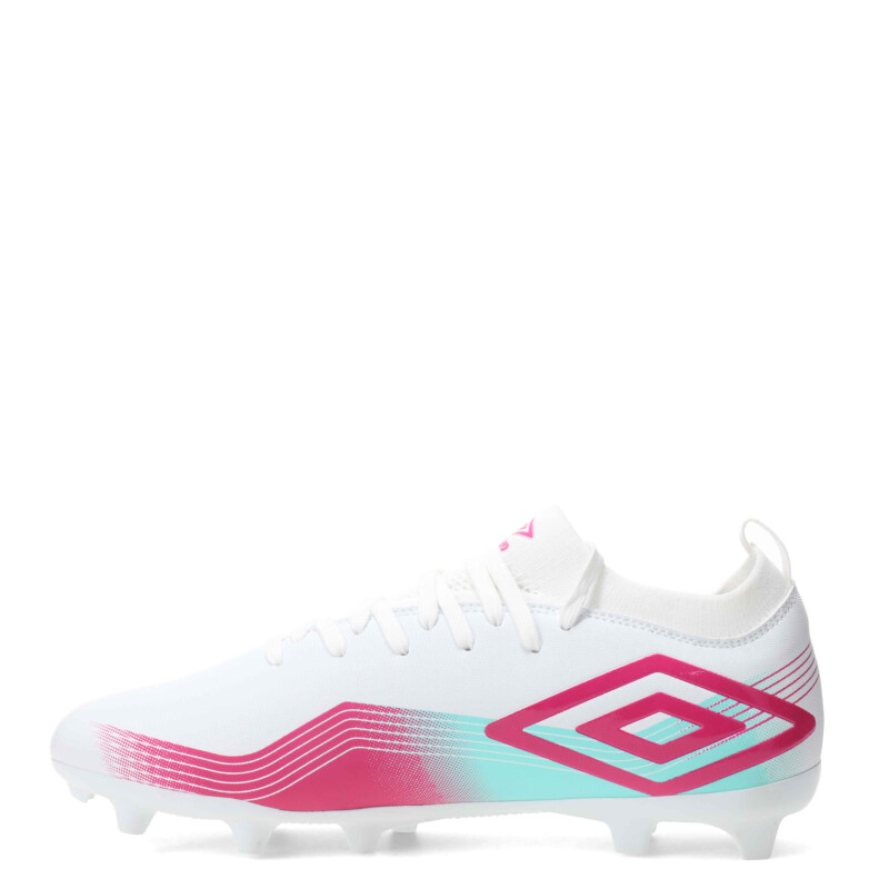 Championes de Fútbol Hombre Umbro Vibe HG Blanco - Rosado