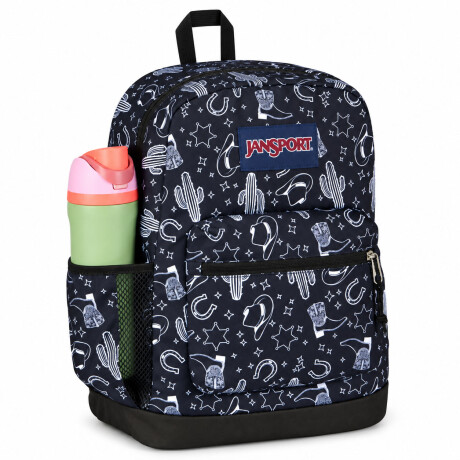 Mochila Escolar p/ Laptop Jansport Cross Town Plus Original Black Black White