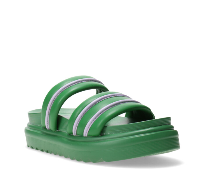 Sandalia de Mujer Miss Carol FECHU con plataforma y dos tiras Verde
