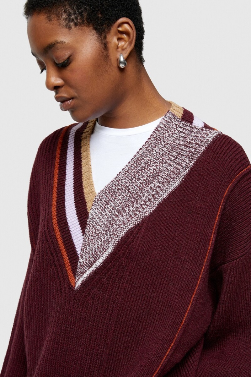 SWEATER 4073 Bordo