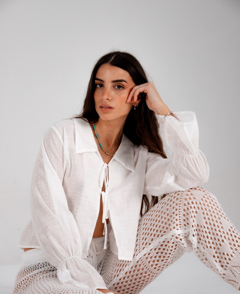 Pantalón calado blanco