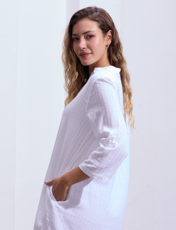 Vestido Algodon BLANCO