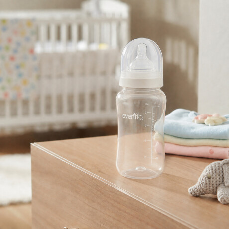 Mamadera Evenflo Contur Bebés 3-12M 240Ml Tetina Flujo Medio Blanco