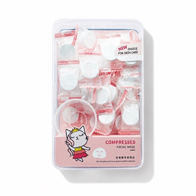 MÁSCARA FACIAL COMPRIMIDA ENVASADA EN CAJA (35PCS) MÁSCARA FACIAL COMPRIMIDA ENVASADA EN CAJA (35PCS)