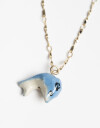Cadena Corta con Dije Color Cadena Corta Dije Delfín - Combinacion Multicolor