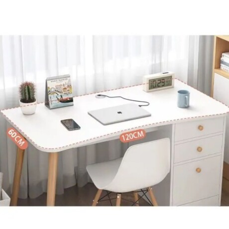 Escritorio Nhome 120x60 Cm Clásico Con Cajones madera