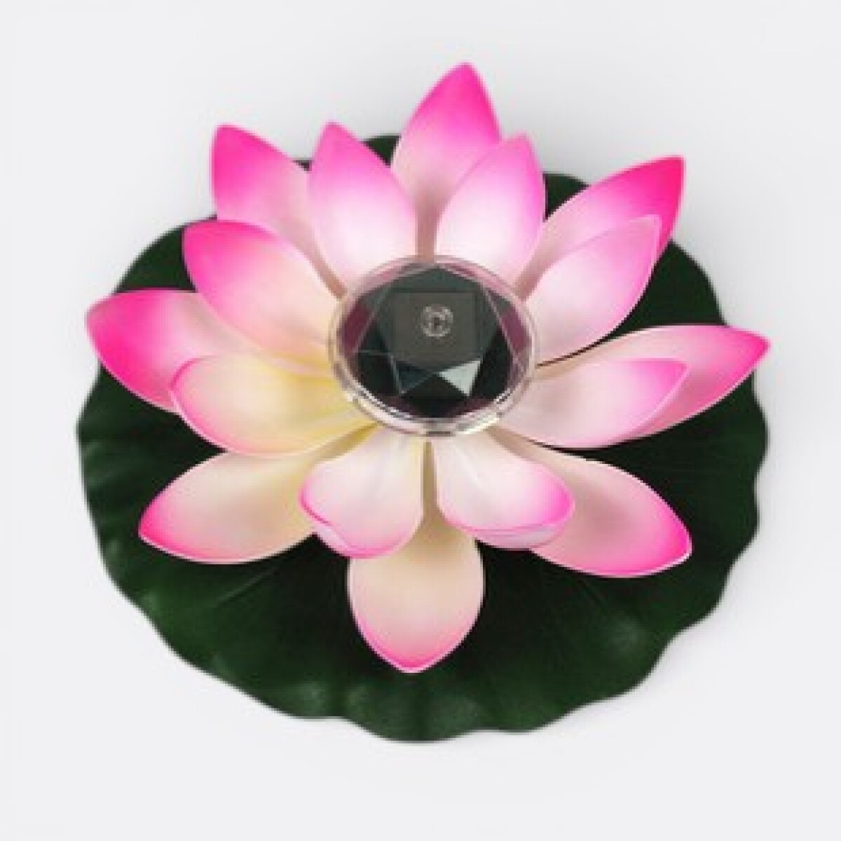Flor De Loto Con Luz 28 cm - Rosa 