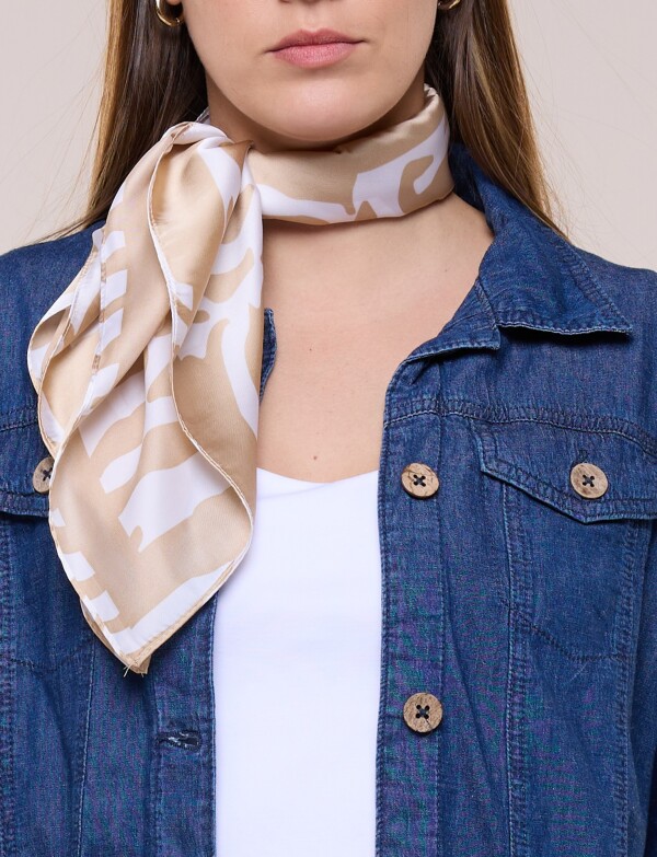 Pañuelo Animal Print BEIGE