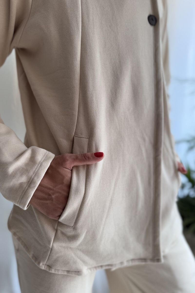 Campera Pipa Crema