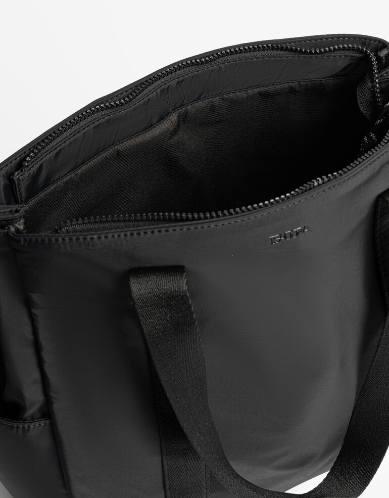 Shopper Nylon Shopper En Material Reciclado - Negro