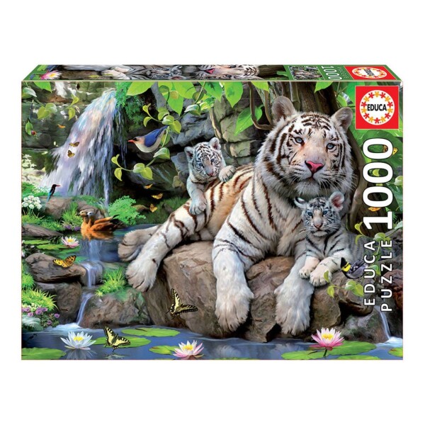 Puzzle Rompecabeza Educa Tigres Bengala Blanco 1000 Piezas Puzzle Rompecabeza Educa Tigres Bengala Blanco 1000 Piezas