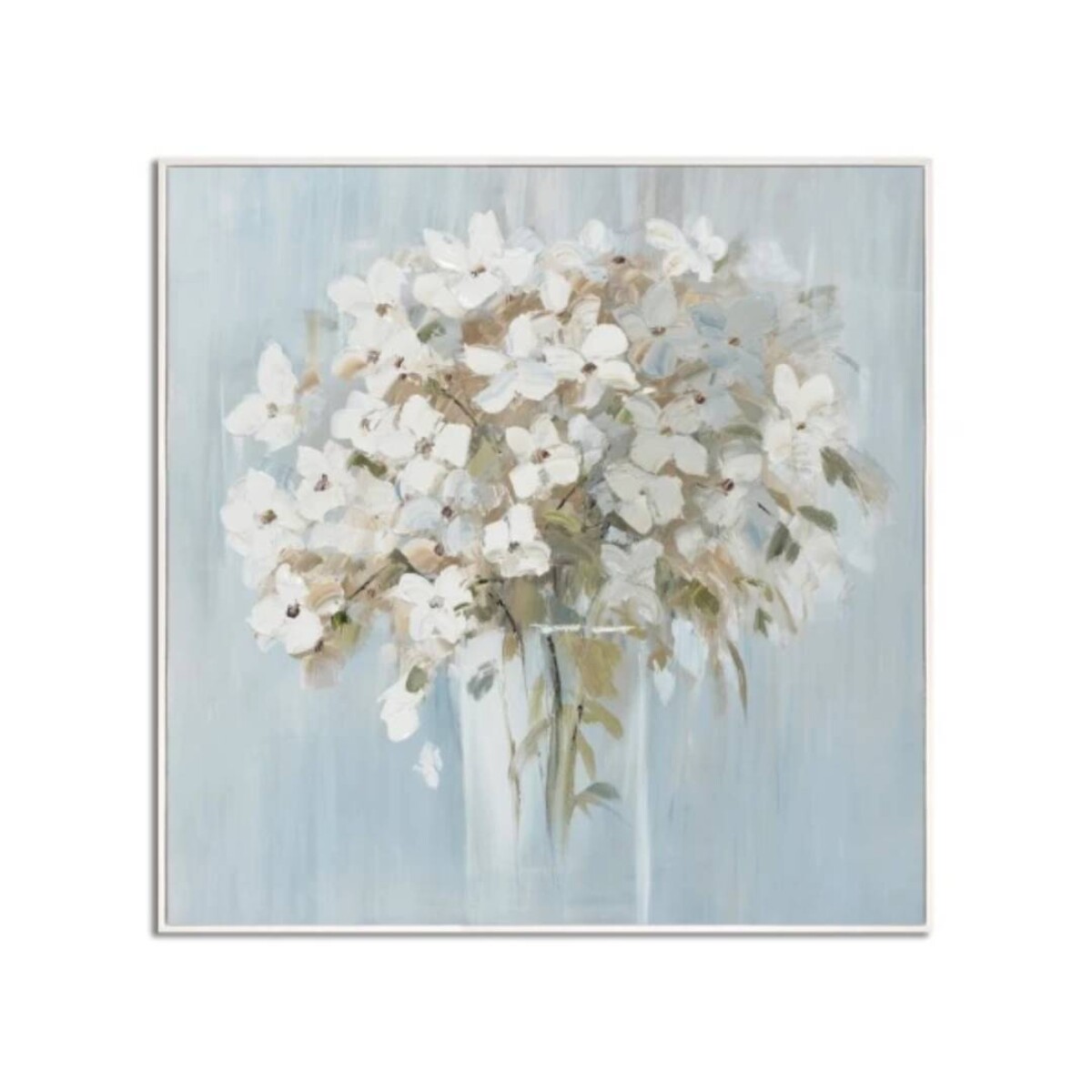 Cuadro Canvas 60X60Cm Marco Pintura Blancas 1 