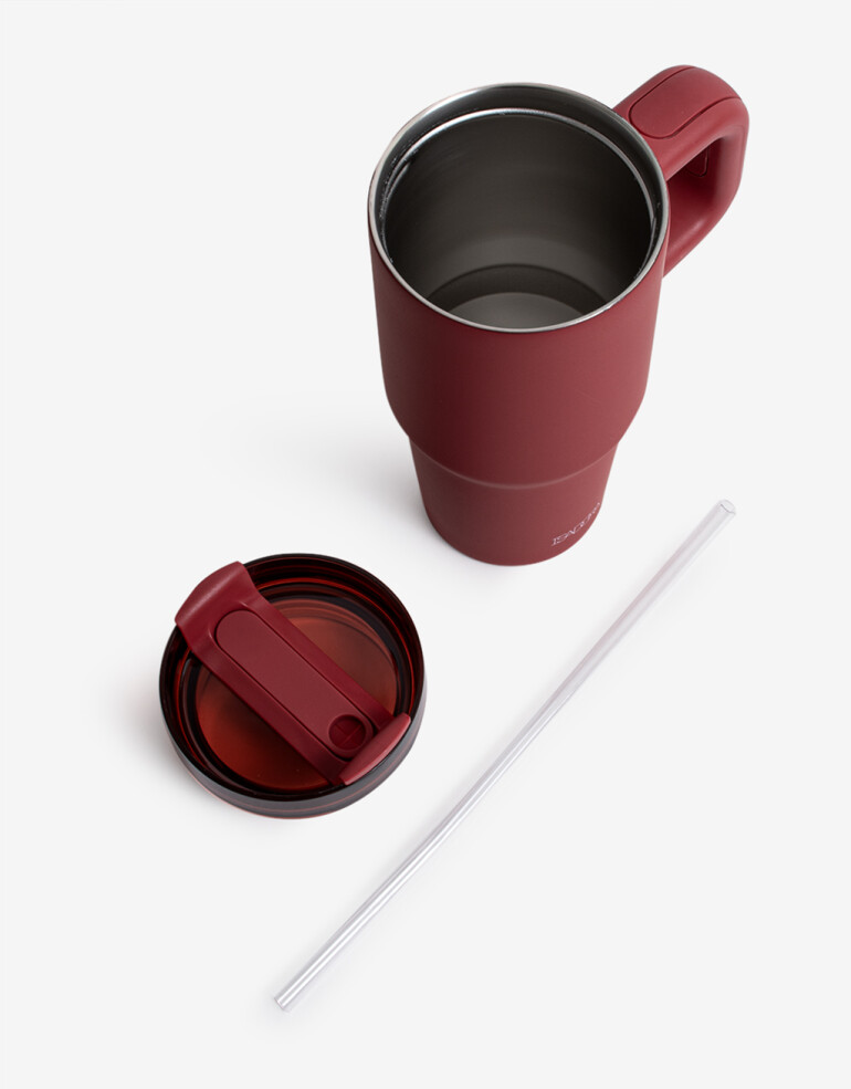 Artículos cocina Vasos Mini Vaso Metálico - Rojo Burdeaux